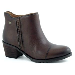 *New* PIKOLINOS WOMEN’S ANDORRA LEATHER ANKLE BOOTS Brown Size 40 / 9.5 NWOT $69